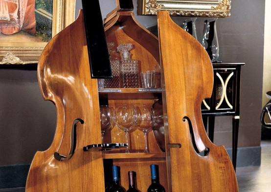 home-contrabass-bar-5-554x392 Beautiful Double Bass Wine Cabinet